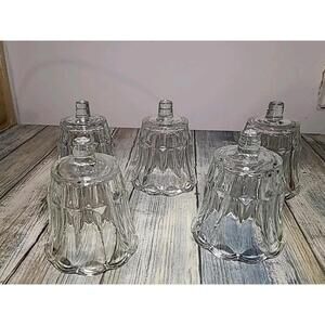 5 Homco Votive Candle Holder. Lotus Design